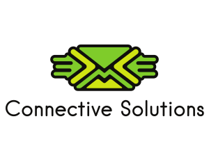 Communication - Green Mail Envelope logo design