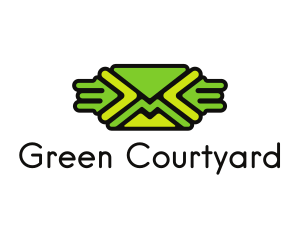 Green Mail Envelope  logo design