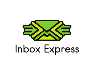 Email - Green Mail Envelope logo design