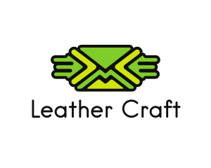 Green Mail Envelope  logo design