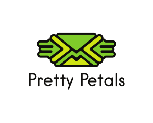 Green Mail Envelope  logo design