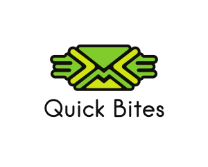 Green Mail Envelope  logo design