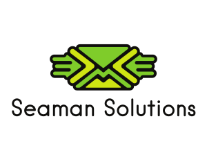 Green Mail Envelope  logo design