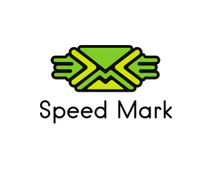 Green Mail Envelope  logo design