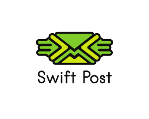 Post - Green Mail Envelope logo design