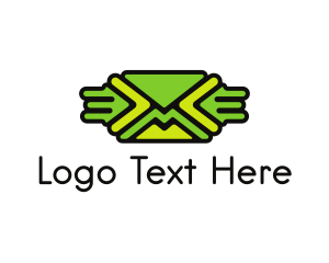 Green - Green Mail Envelope logo design