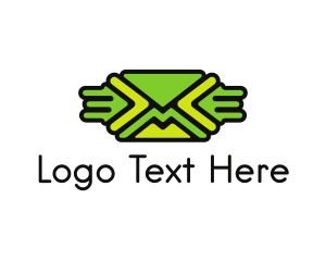 Green Mail Envelope  Logo