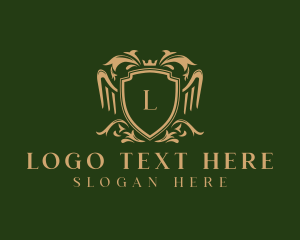 Lettermark - Royal Premium Shield logo design