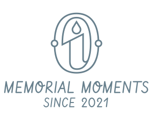 Commemoration - Blue Candle Home Decor logo design