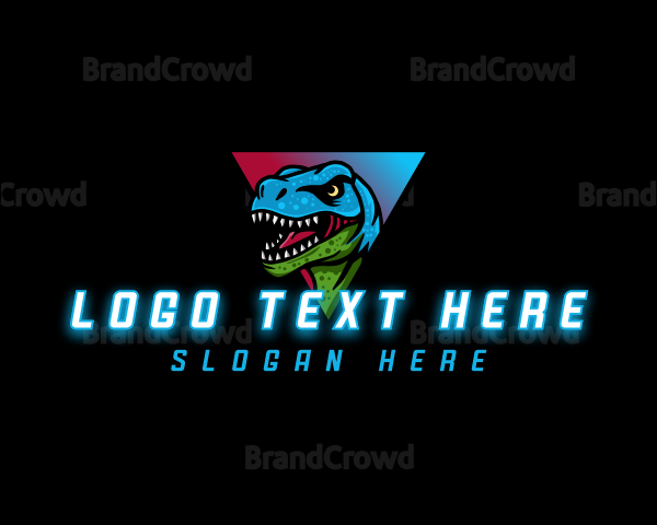 Gaming Beast Dinosaur Logo