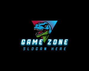 Gaming Beast Dinosaur logo design