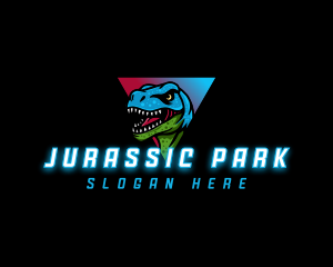 Gaming Beast Dinosaur logo design