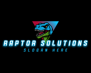 Gaming Beast Dinosaur logo design