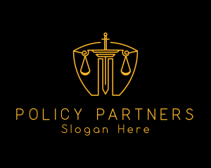 Legislative - Sword Justice Scale logo design