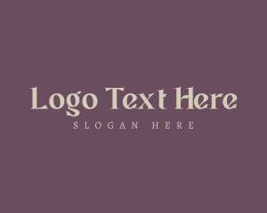 Serif - Deluxe Purple Serif Wordmark logo design