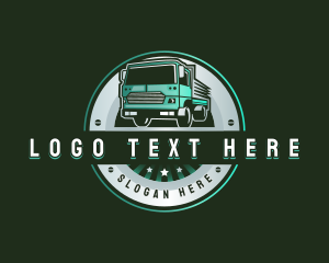 Logistics Shipping Truck Logo