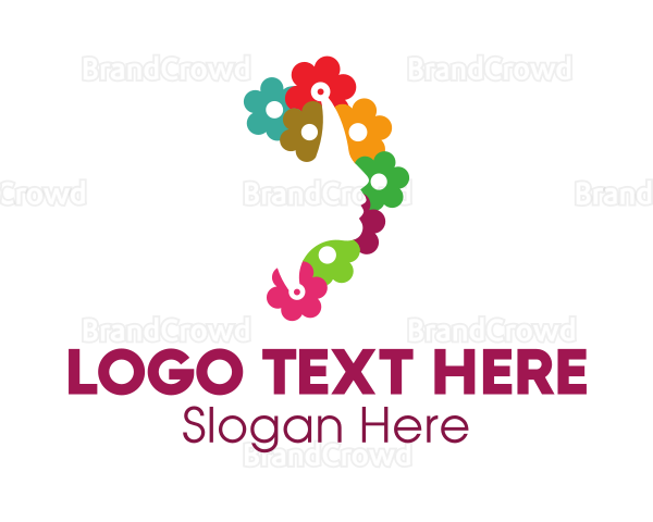 Colorful Floral Beauty Logo