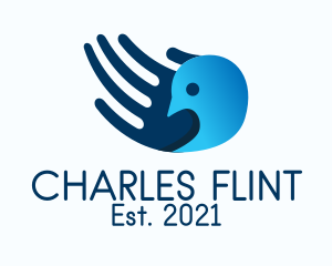 Funding - Blue Hand Bird logo design
