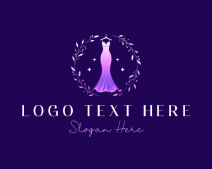 Glamour - Fashion Designer Gown logo design