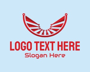 Technology - Modern Red Technology logo design