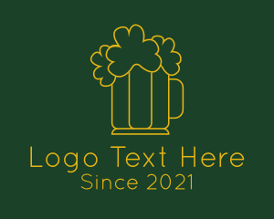 Gold - Clover Beer Pub logo design