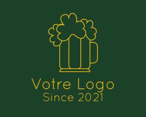 Outline - Clover Beer Pub logo design