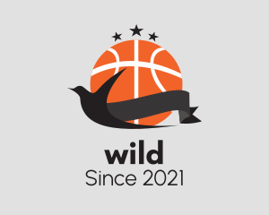 Aviary - Basketball Sport Bird logo design