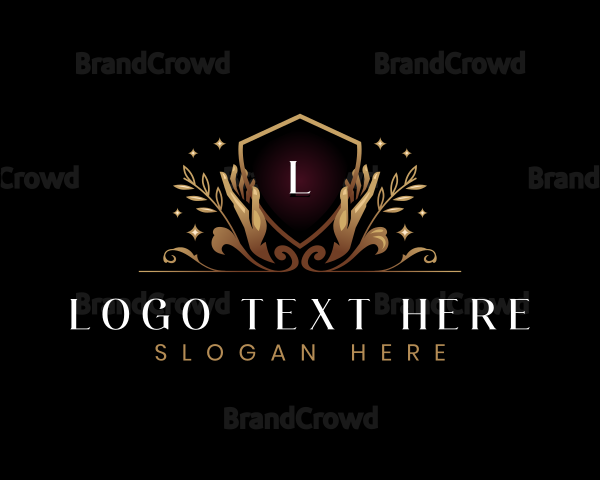 Luxury Hand Wellness Logo