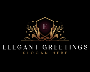 Luxury Hand Wellness logo design