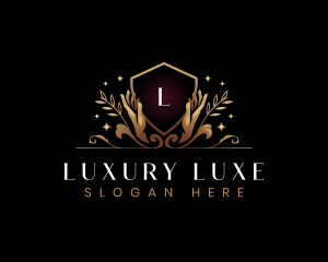 Luxury Hand Wellness logo design