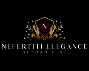 Luxury Hand Wellness logo design