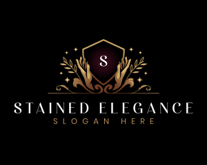 Luxury Hand Wellness logo design