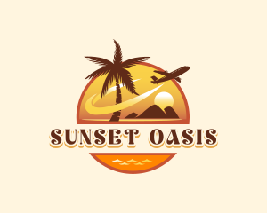 Vacation Travel Island logo design