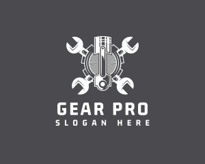 Gear - Gear Industrial Piston logo design