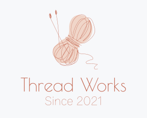 Thread - Crochet Thread Needle logo design