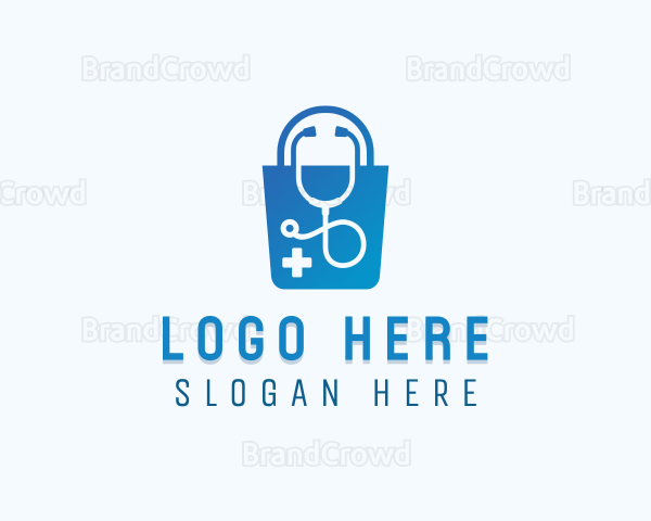Medical Pharmacy Stethoscope Logo