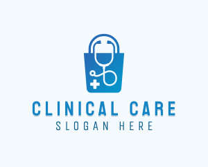 Medical Pharmacy Stethoscope logo design