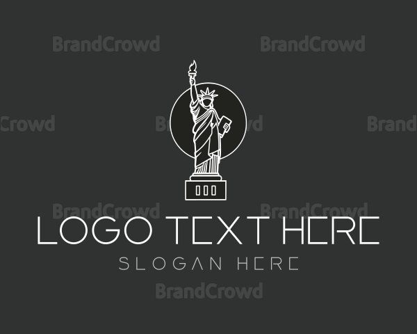 Minimal Statue of Liberty Logo