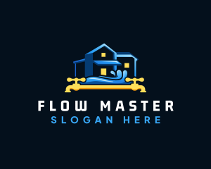 House Faucet Water logo design