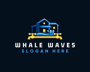 House Faucet Water logo design