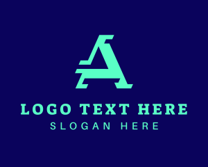 Studio - Gaming Tech Letter A logo design