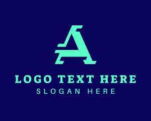 Technology - Gaming Tech Letter A logo design