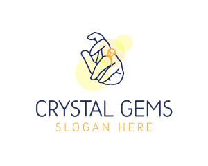 Diamond Ring Finger logo design