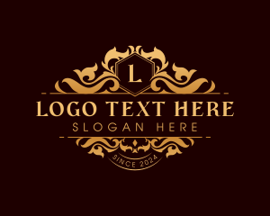 Exclusive - Floral Luxury Leaf logo design