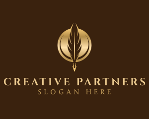 Luxury Quill Pen logo design