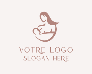 Maternity - Child Care Breastfeed logo design