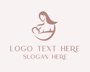Mom - Child Care Breastfeed logo design