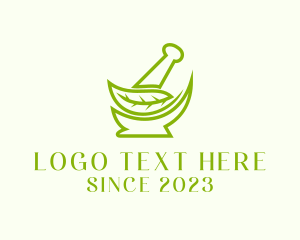 Alternative Medicine - Green Leaf Apothecary logo design