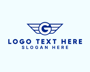 Airline - Generic Wings Letter G logo design
