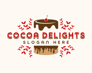 Chocolate Cake Bakery logo design